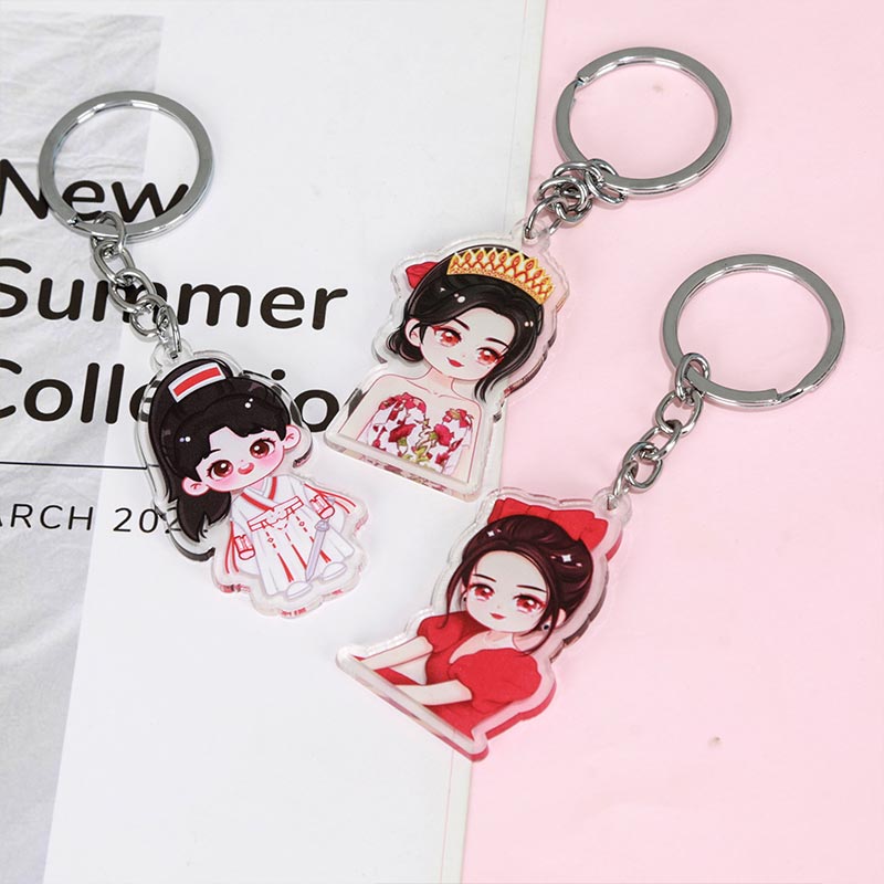 Cartoon epoxy sleutelhangers