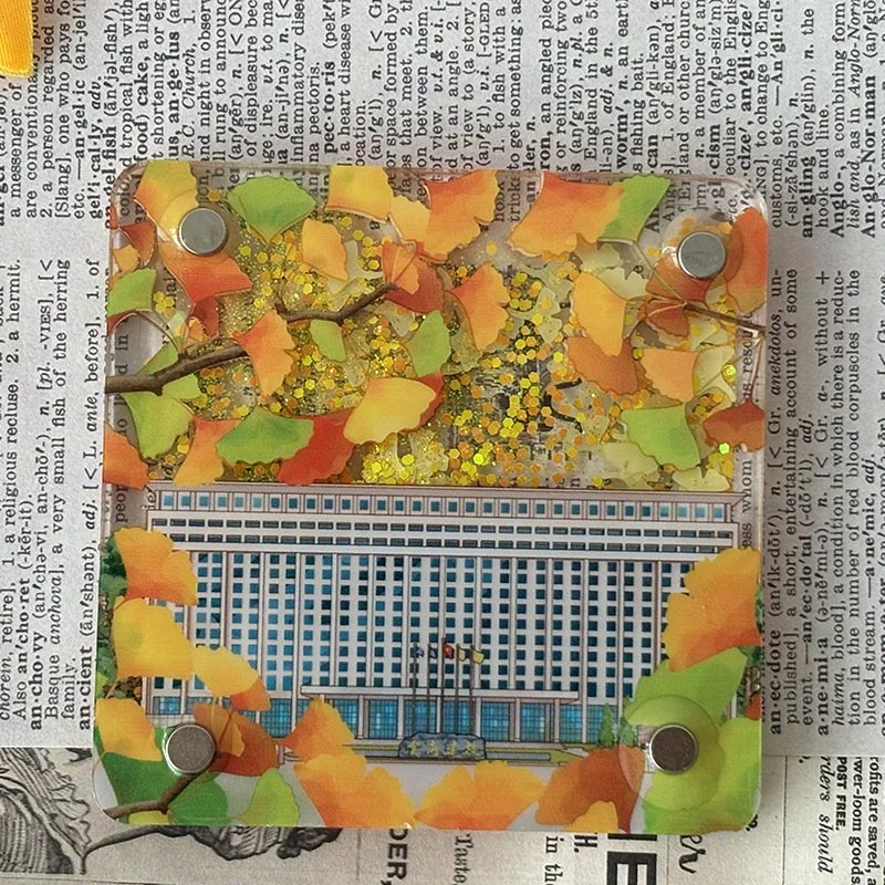 Creatieve reis acryl zachte magnetische koelkastmagneten