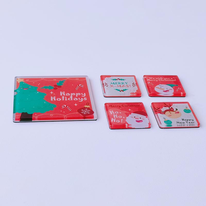 Acrylic Christmas Festival Fridge Magnets